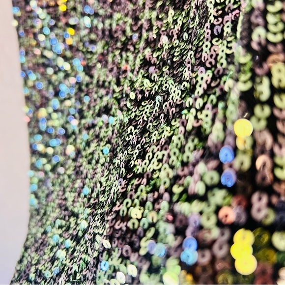 Ramy Brook New York Ombré Grey Green Sequin Tank 8 - Picture 4 of 13